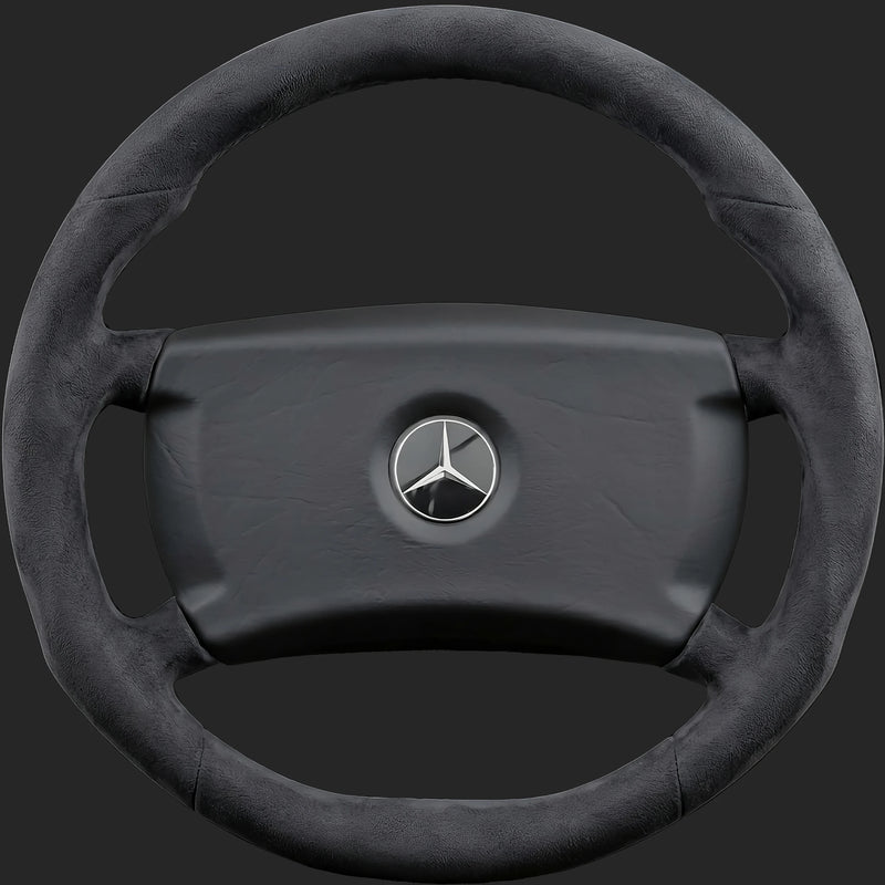 Volant sur mesure pour Mercedes-Benz Classe S W126: ergonomie sport entièrement gainée en Alcantara