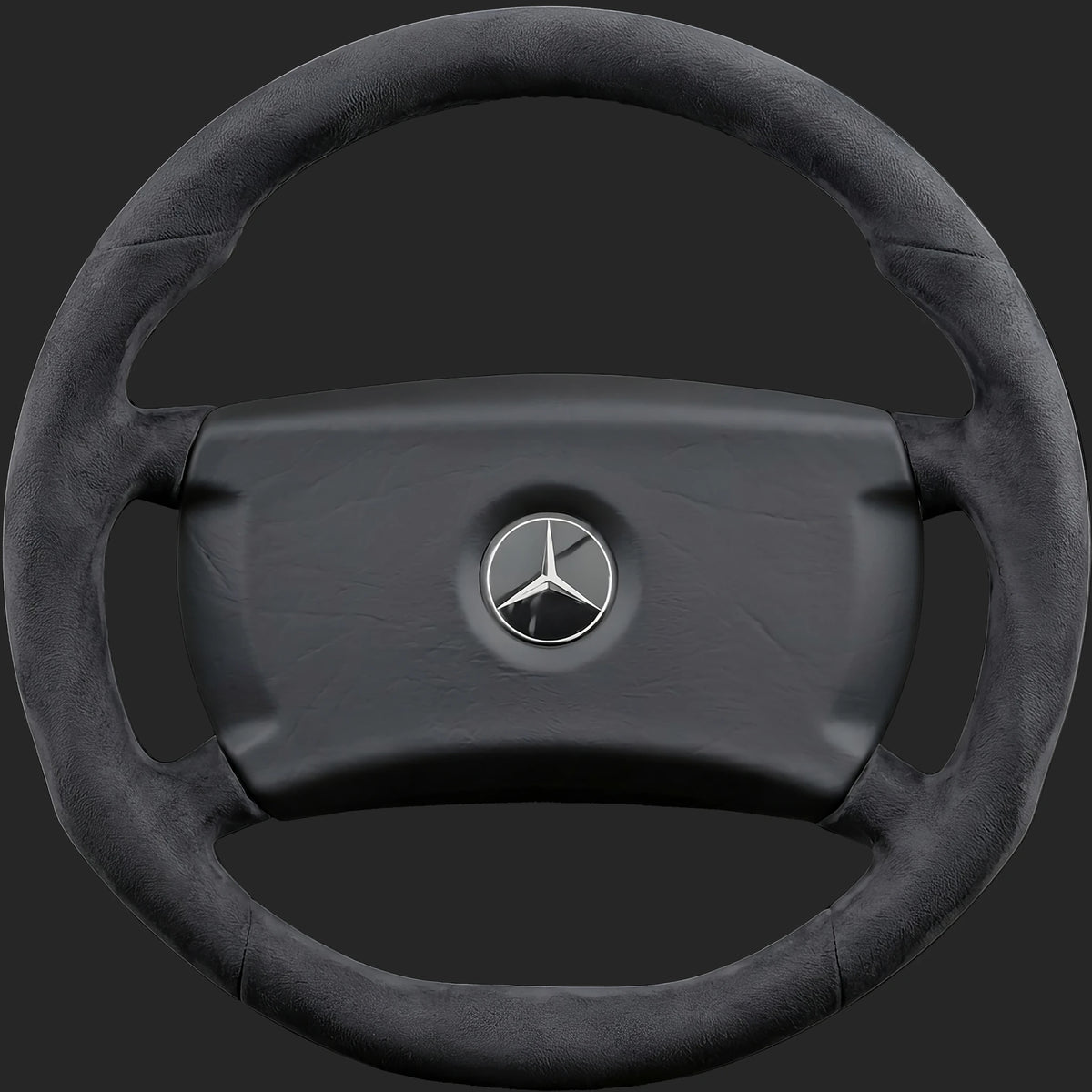 Volante personalizzato per Mercedes-Benz SL R107: ergonomia sportiva completamente rivestita in Alcantara