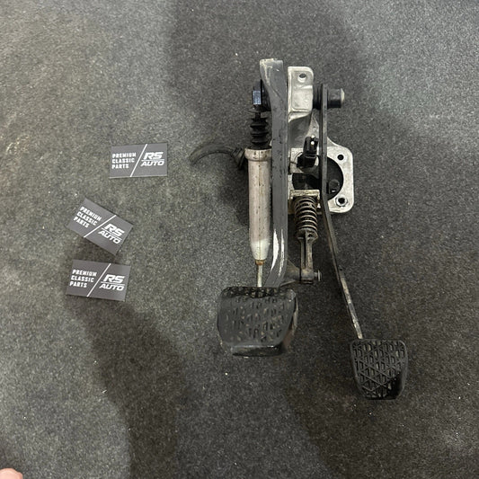 Mercedes W124 W201 Manual Conversion Pedal Set, Clutch and Brake Assembly for 190E and E-Class, Genuine OEM Part.