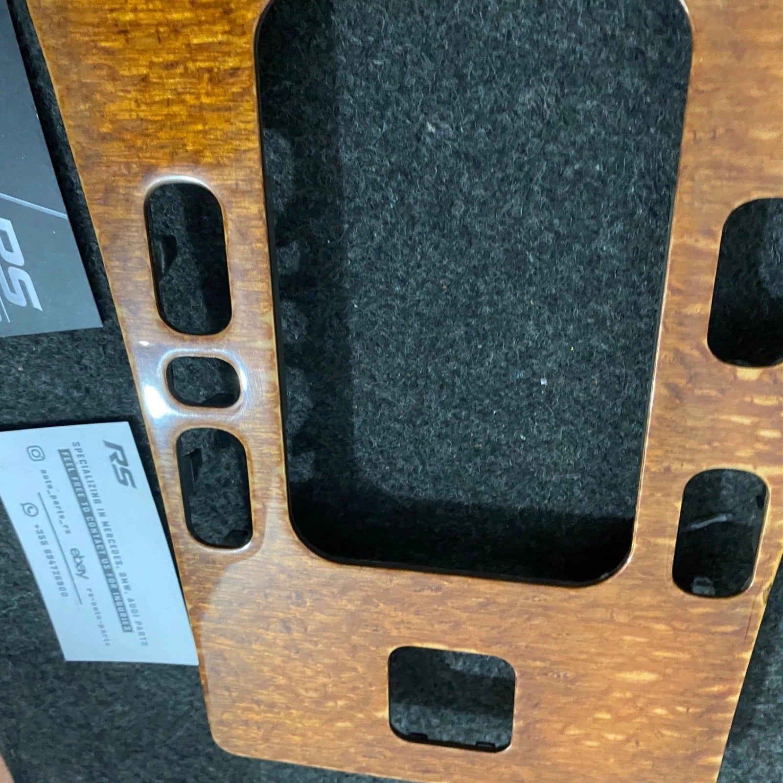 Mercedes-Benz W210 E-Class Classic Line Center Console Shifter Trim - Platane Wood - RS Auto Parts