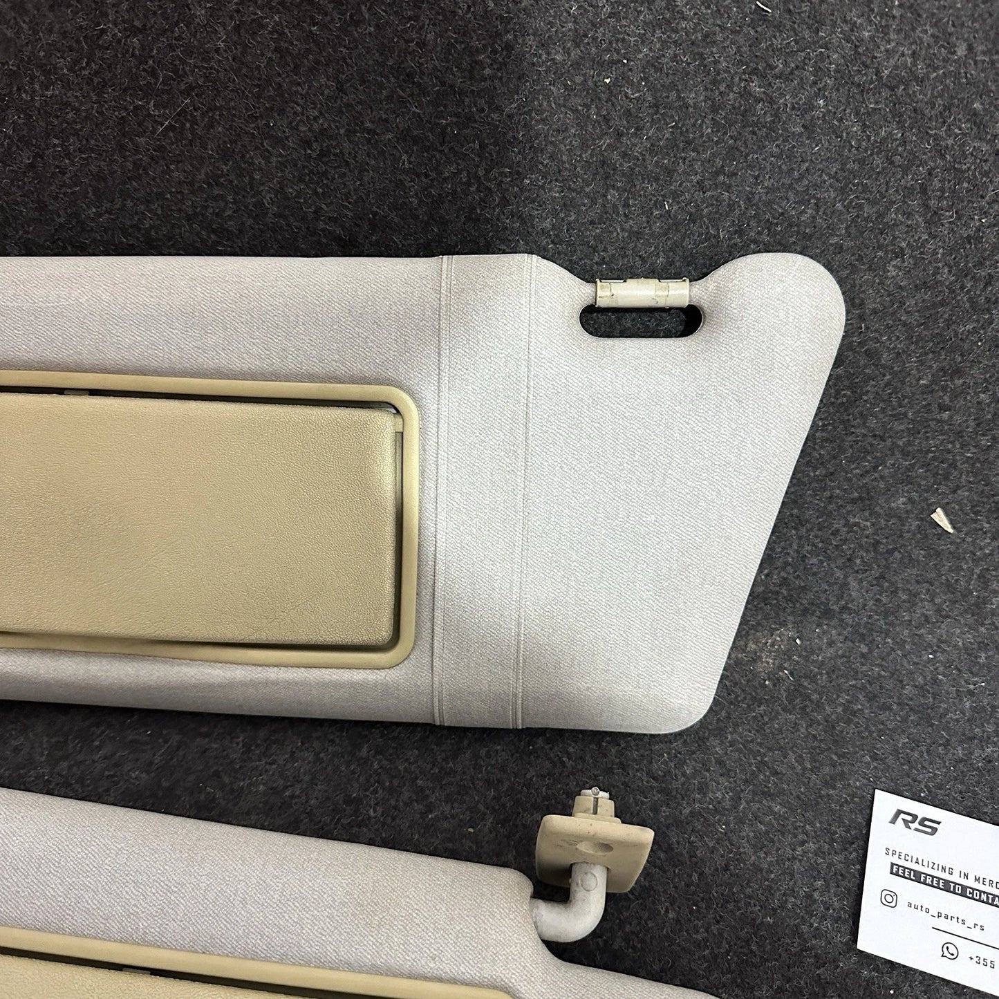 Genuine Mercedes-Benz Sun Visor Set (Beige/Tan) - W210 E-Class / W202 C-Class