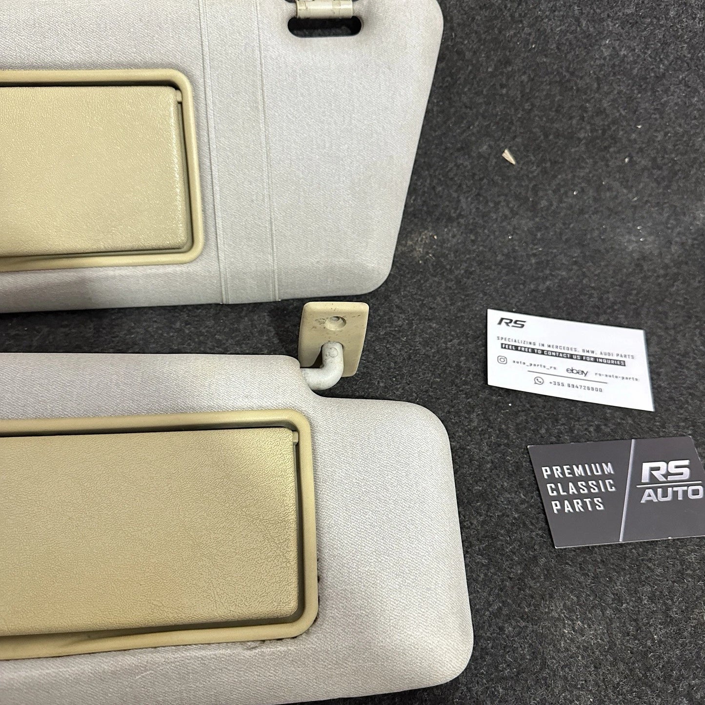 Genuine Mercedes-Benz Sun Visor Set (Beige/Tan) - W210 E-Class / W202 C-Class