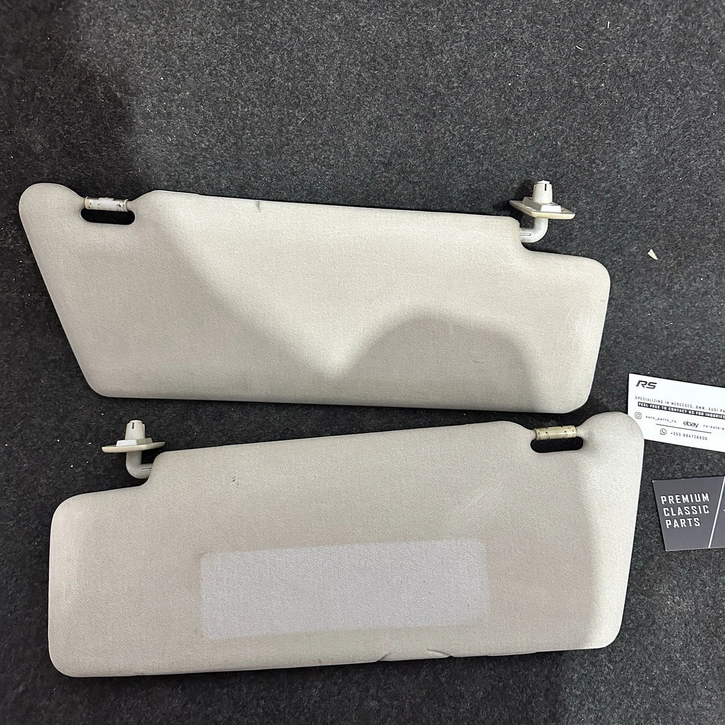 Genuine Mercedes-Benz Sun Visor Set (Beige/Tan) - W210 E-Class / W202 C-Class
