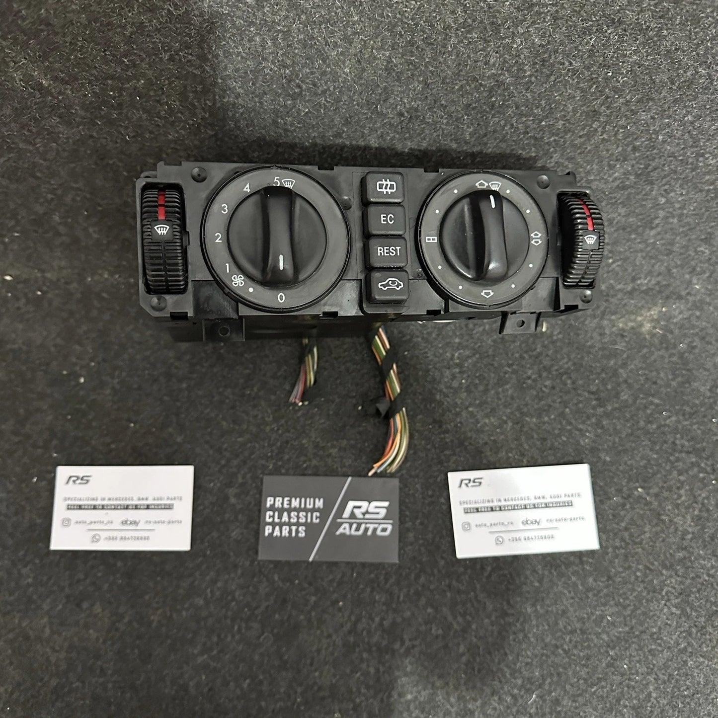 Mercedes-Benz W202 C-Class HVAC Climate Control Switch Panel, Part Number A2028300685.